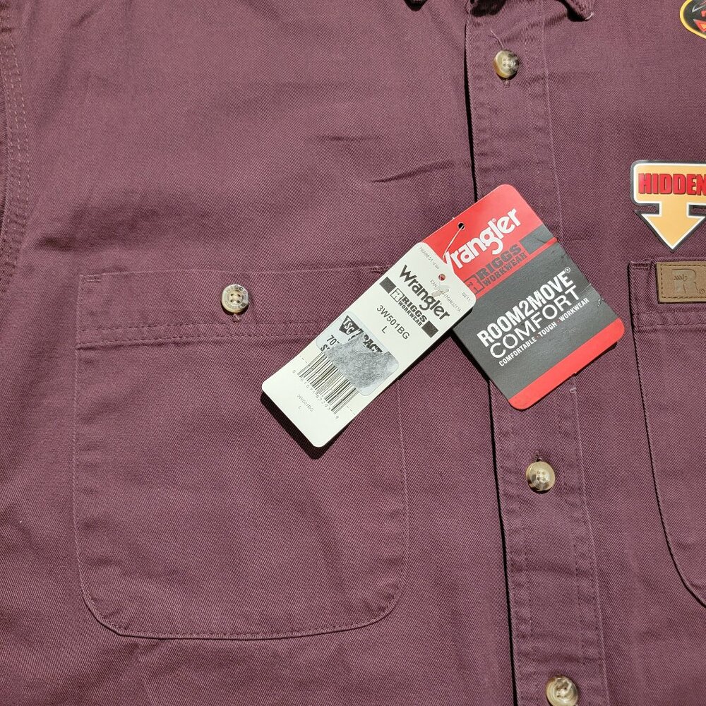 Durable Wrangler Riggs Workwear Shirt - New with Tags - Picture 6 of 11